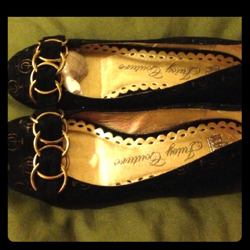 Black Suede Flats